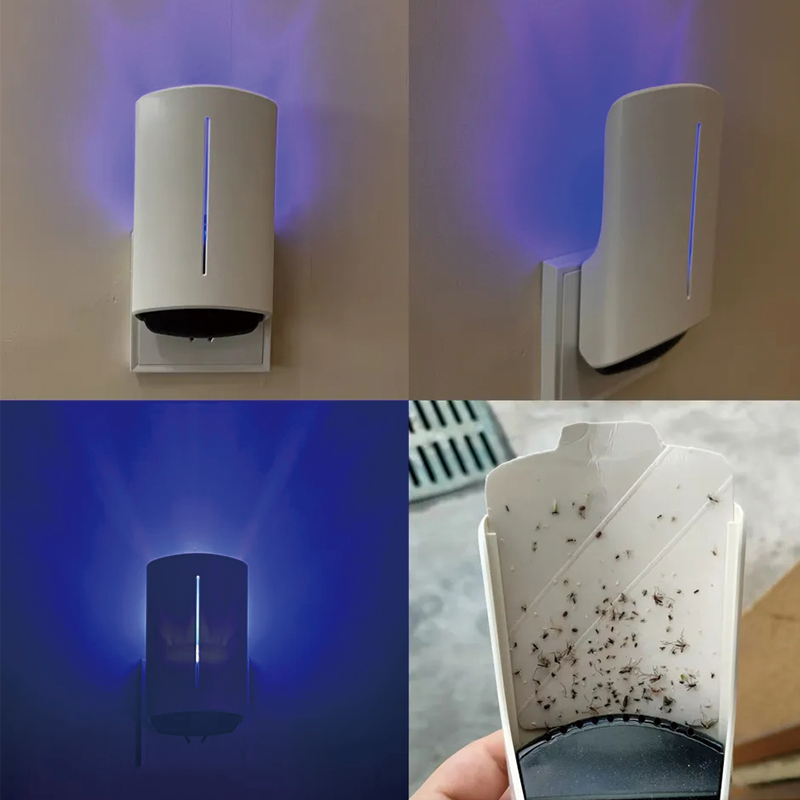 Electronic insect trap with sticky insect board MK09 Ultrasonic household insect catcher mosquito killer